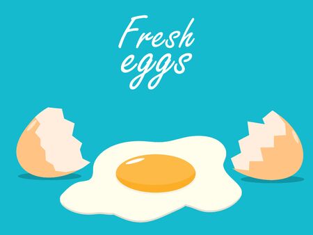 Fresh egg imageのイラスト素材