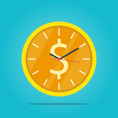 time is money concept vectorのイラスト素材