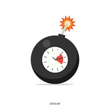 deadline concept vectorのイラスト素材