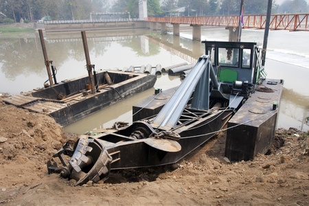 dredger boatの写真素材