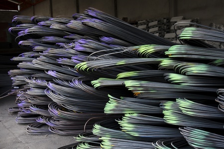 steel rod for constructionの写真素材