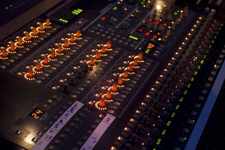 Sound mixer in concertの写真素材