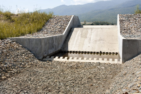 Dry irrigation canal