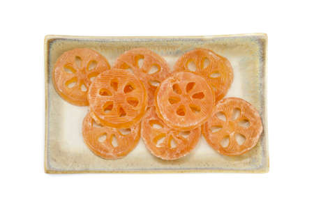 Bael Part Sweet Dessert on dishの写真素材