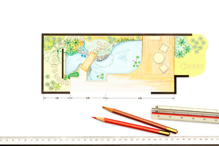 Water garden design Plan for backyard 