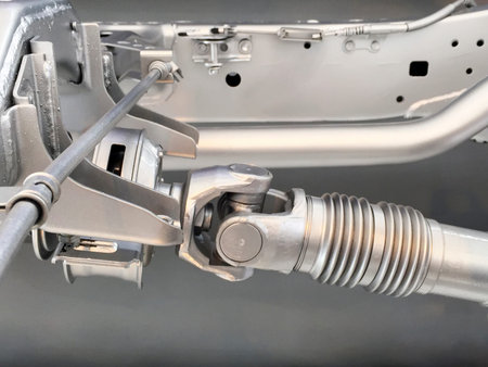 Pickup truck drive shaftの写真素材
