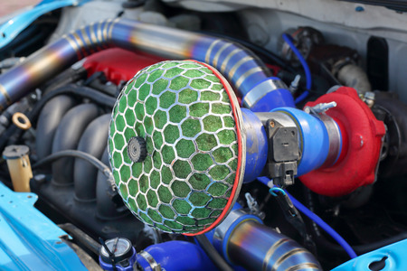 Race car air filterの写真素材