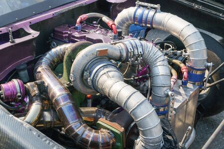 Diesel racing car engineの写真素材