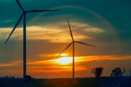 wind power mills ,thailandの写真素材