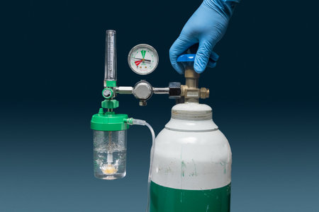 Medical oxygen shortage because Coronavirus pandermicの写真素材