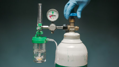 Medical oxygen shortage because Coronavirus pandermicの写真素材