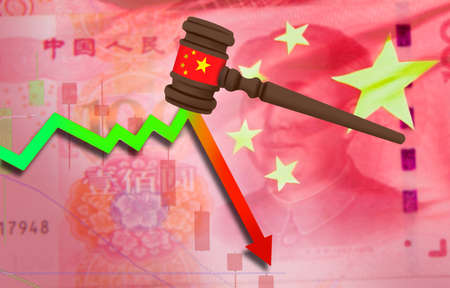 China Regulatory Crackdown Cuts Beyond Investmentの写真素材