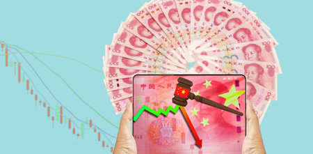 China Regulatory Crackdown Cuts Beyond Investmentの写真素材
