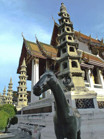 Wat Sutas at Bangkok, Thailandの写真素材