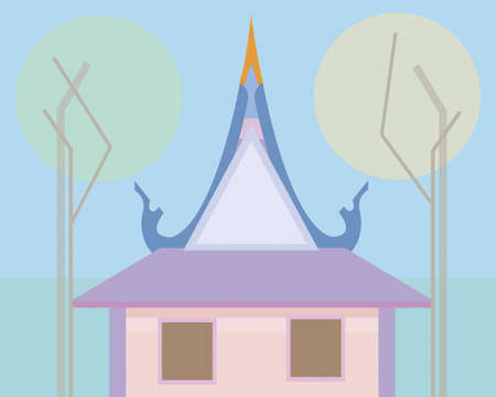 Thai style house の写真素材