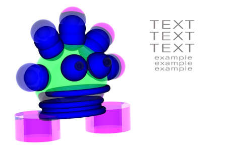  3d robot with space for text の写真素材