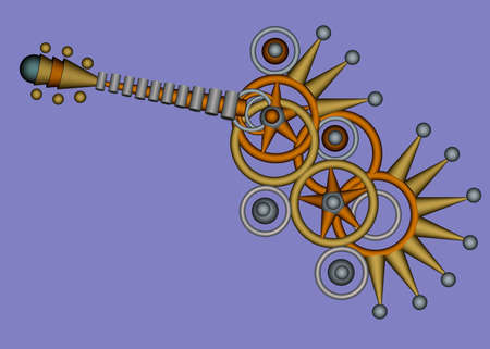 3d Abstract Guitar designの写真素材