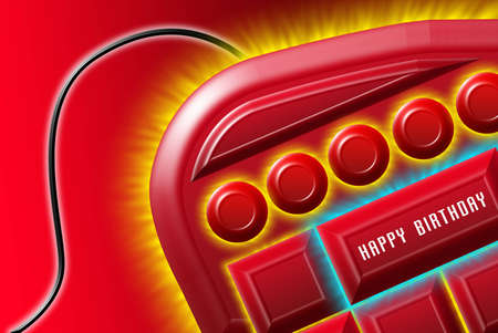 Happy birthday background compositionの写真素材