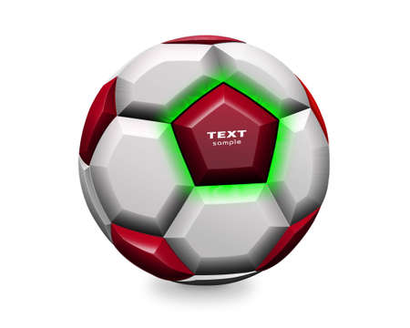 Soccer ball isolated on white.の写真素材