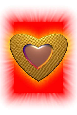  gold heart Colorful surface. abstract background space for text の写真素材