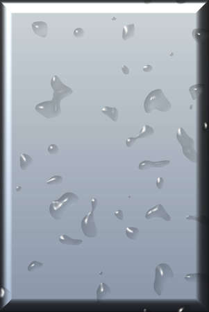  Metal and water drop backgroundの写真素材