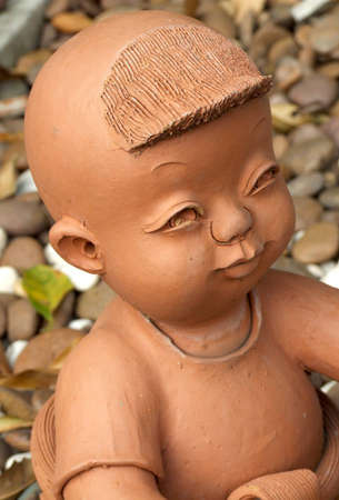Doll clay Thai folk art の写真素材