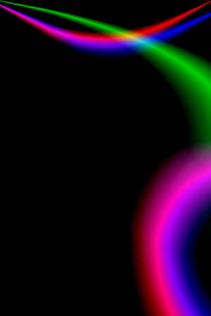 abstract background with colorful rainbow lines の写真素材