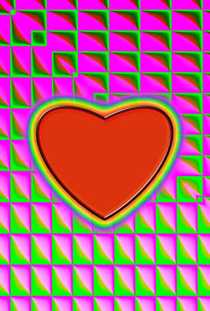 heart Colorful surface. abstract background space for text の写真素材