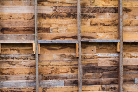 brown wood wallの写真素材