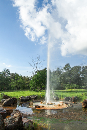 hot spring in chiang mai thailandの写真素材