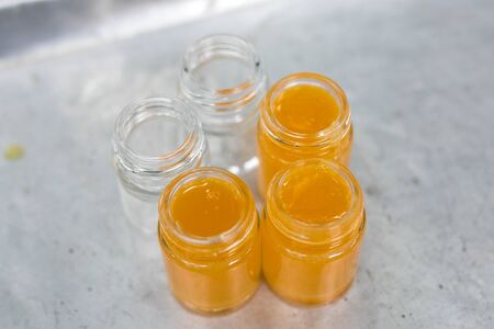 making of Thai homemade herbal balmの写真素材