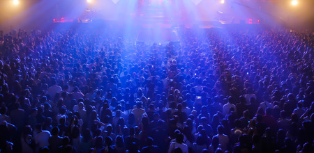 most people at a concertの写真素材