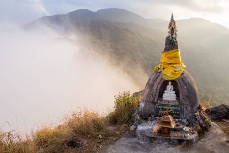 The Khun Wang shrine on Pha Ngaem Mountain, Chiangmai Thailandの写真素材