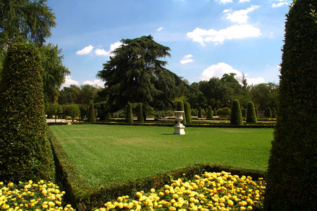 A big park in the city of madrid