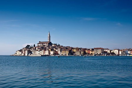 view of the city of rovinjの写真素材