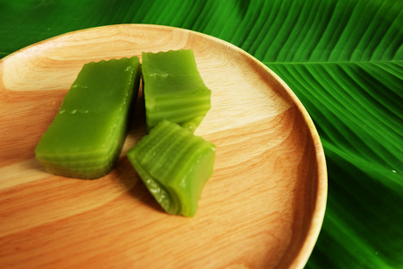 Kanom chan, Name of Thai traditional dessertsの写真素材