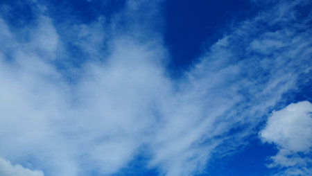 clear blue sky background.