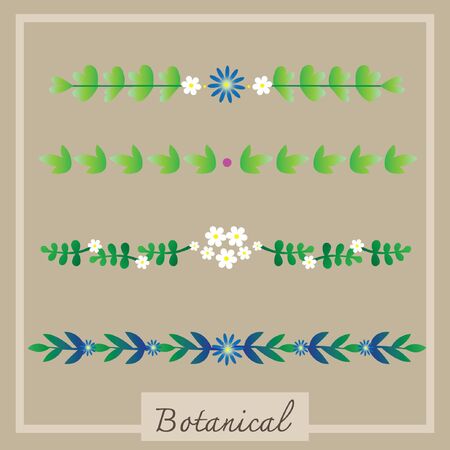 flower bouquet for button line vector.のイラスト素材