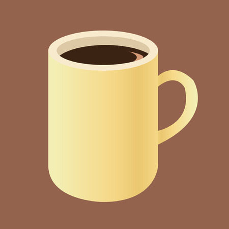 a cup of coffee., Hot coffee vector.のイラスト素材