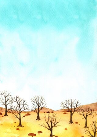 Dead tree in land forest of environment distruction.,climate change concept.,Dry weather.の写真素材