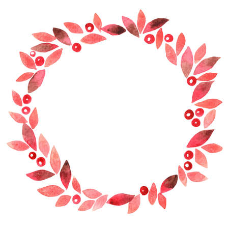 Lotus and lead wreath watervolor hand painting background for decoration on Vesak day and Buddhism theme.のイラスト素材