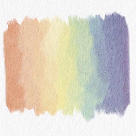 Rainbow color brush stoke banner for decaration on pride month concept.の写真素材
