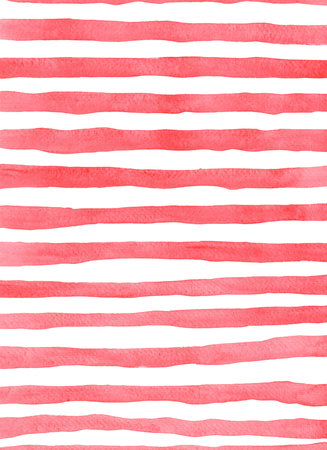 Abstract red horizontal line watercolor background for decoration on Valentine's day and Christmas holiday event.の写真素材