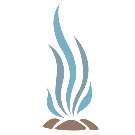 Seaweed, coral and sea grass flat design vector for decoration on Aquatic palnt.のイラスト素材