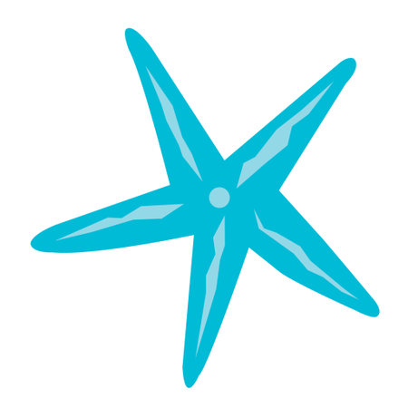 Starfish flat design illustration for decoration on marine life and ocean concept.のイラスト素材