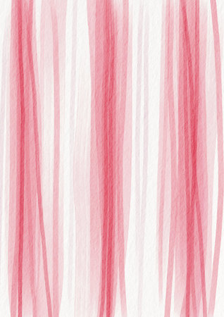 Cherry pink line brush stroke watercolor on paper for decoration on Valentine's day and bakery sweet concept.の写真素材