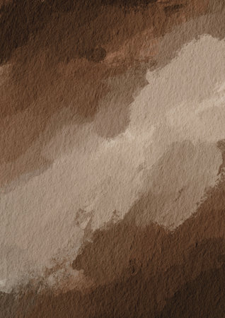 Abstract brown color dry bursh on paper for decoration on rustic style, coffee cafe and crafted concept.の写真素材