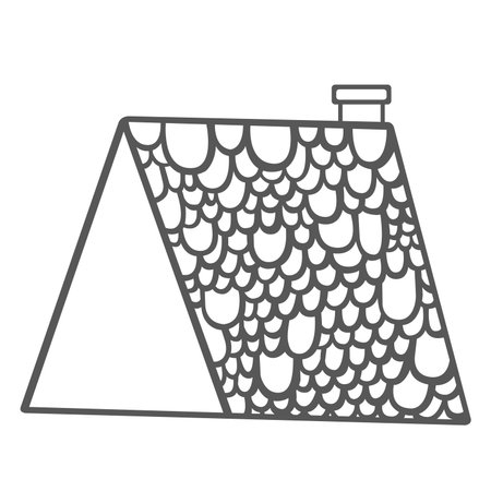 Abstract Doodle house and building for decoration on architecture and real estate concept.のイラスト素材