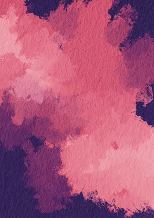 Pink and purple brush cloud color on paper illustration for decoration on romance, fantasy and beauty concept.の写真素材