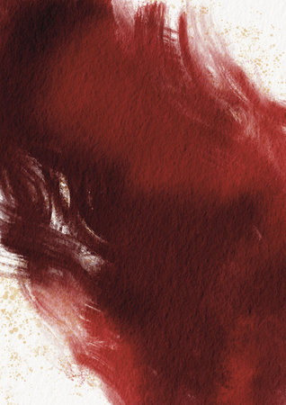 fresh red color brush stroke on paper background for decoration, rich, wealthy, romance and beauty concept.の写真素材